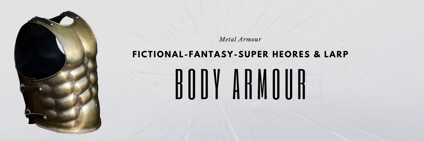 LArp fictional fantasy body armour metal custom armor by HBC Armor