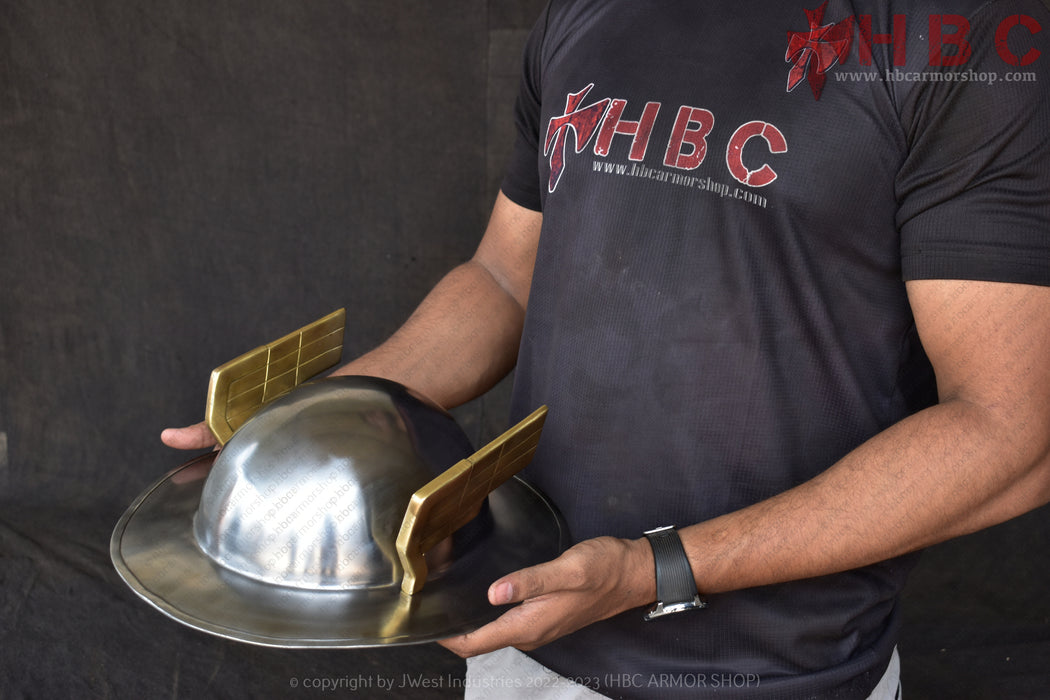 Hand Forged Jay Garrick Flash Helmet - Embrace the Golden Age