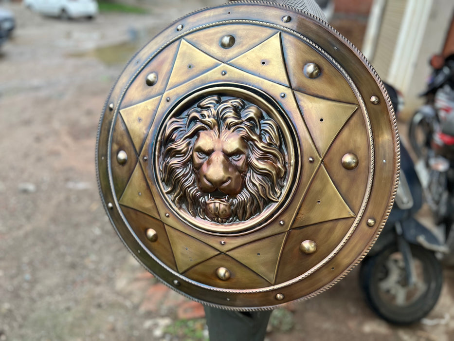 lion face cosplay shield