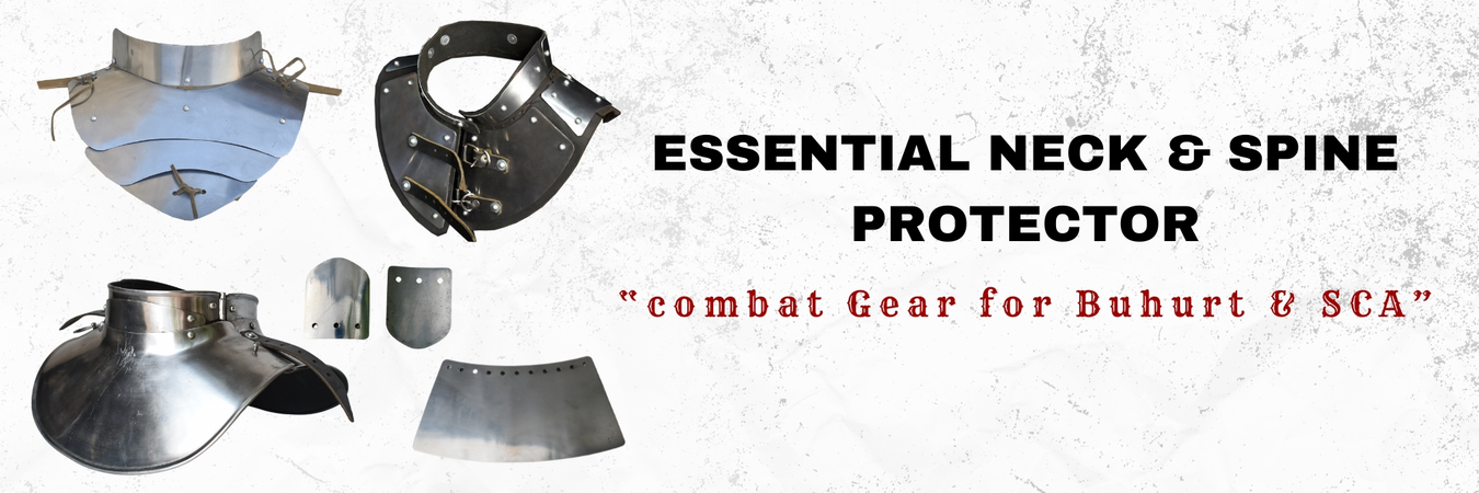 Medieval Combat Essential: Neck & Spine Protective Gear for Buhurt & SCA by HBC Armor