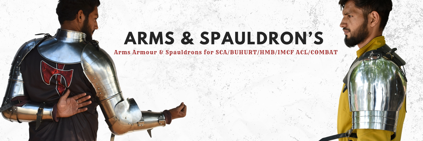Medieval Arms and Spauldrons for SCA/Medieval Combat /Buhurt tournaments HMB by HBC Armor