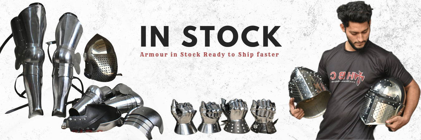 in stock ready armour by hbc armor shop for SCA medieval and Buhurt