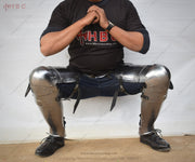 Medieval knight armor from the 1300s Historical Churburg 14th century plate armor Riveted metal 14th century armor Medieval armor with Churburg castle motif