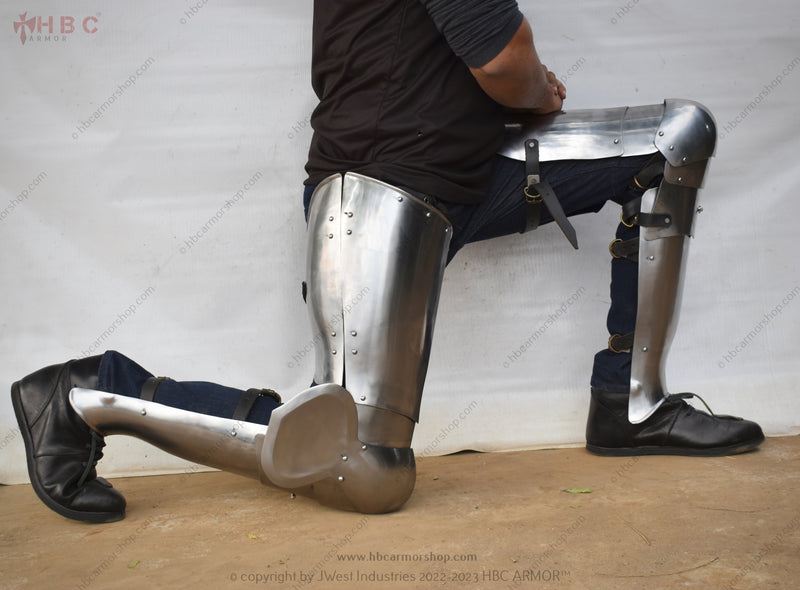 Battle-tested Buhurt plate armor Customizable Buhurt combat gear Durable Buhurt armor for tournaments Lightweight Buhurt knight armor Adjustable Buhurt armor with leather straps
