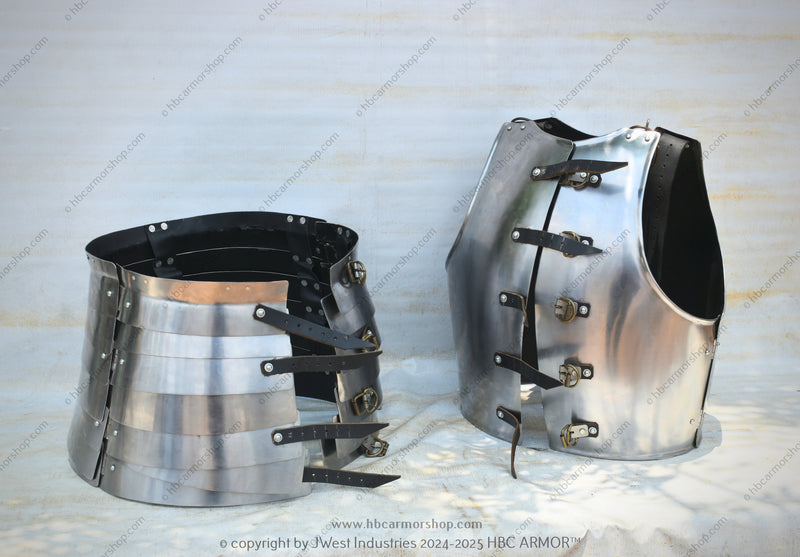 SCA Legal and Buhurt-Proof Early 15th Century English Cuirass – Fully Handforged by HBC Armor