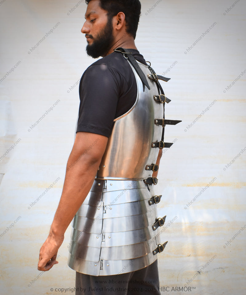 Authentic Reproduction of Early 1400s English Cuirass with Skirt of Plates – Buhurt & SCA-Approved Armor