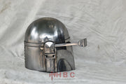 Metal boba Fett Mandalorian Inspired helmet For LARP/Collections/Role plays/boba fett Costume