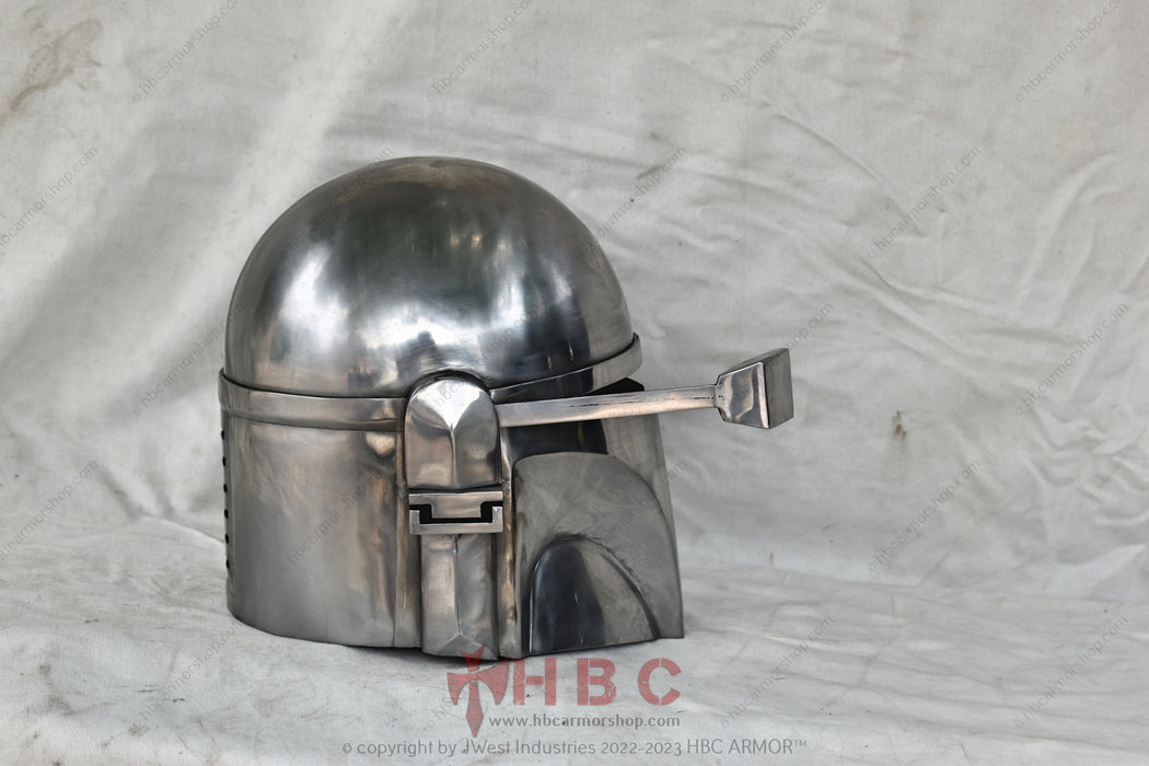 Metal boba Fett Mandalorian Inspired helmet For LARP/Collections/Role plays/boba fett Costume