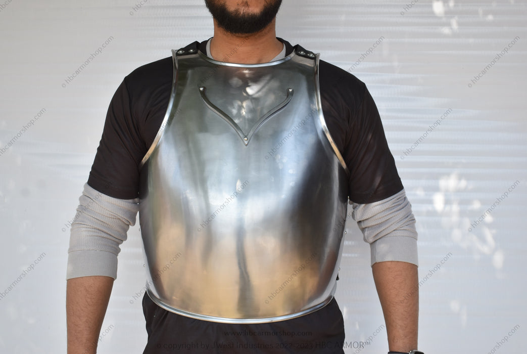 Medieval handforged breastplate Churburg style armor 14th century reenactment gear Medieval combat armor Authentic medieval breastplate SCA breastplate Historical replica armor