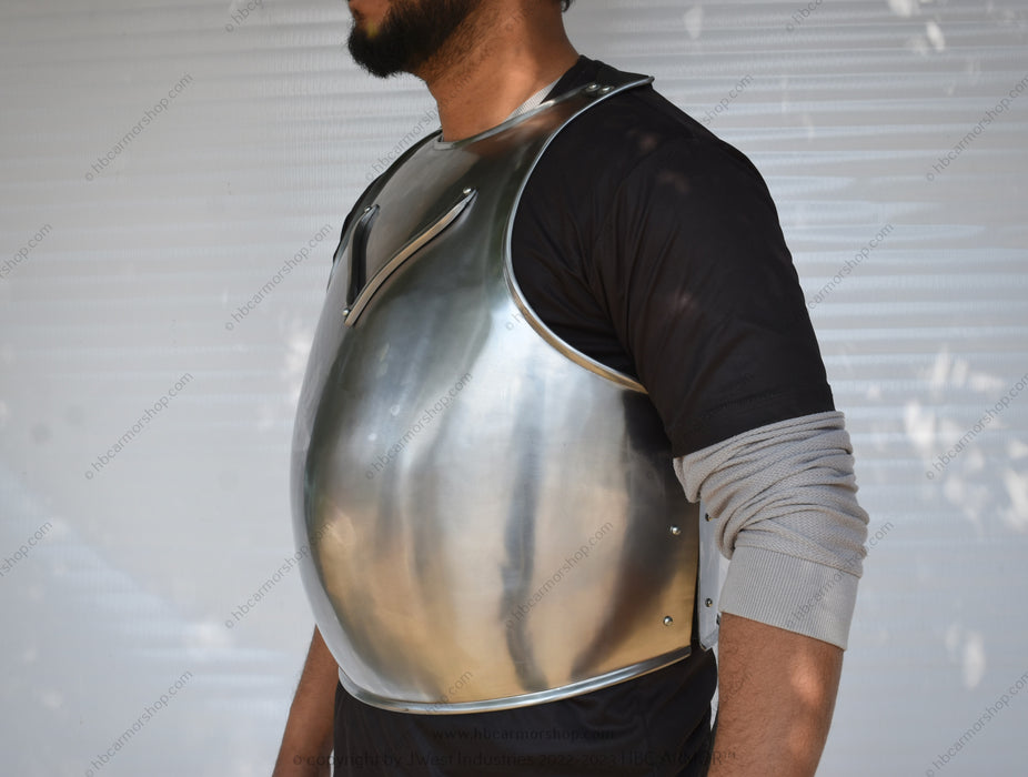 Renaissance Italian armor Steel armor for medieval combat Armor for historical reenactment Durable Churburg breastplate Handcrafted Italian armor Medieval knight's armor for SCA
