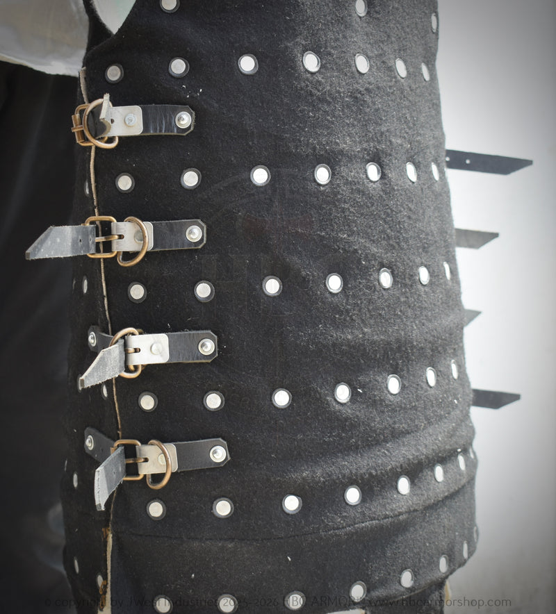 Historical Küsnacht coat of plates – handmade steel medieval armour for Buhurt combat