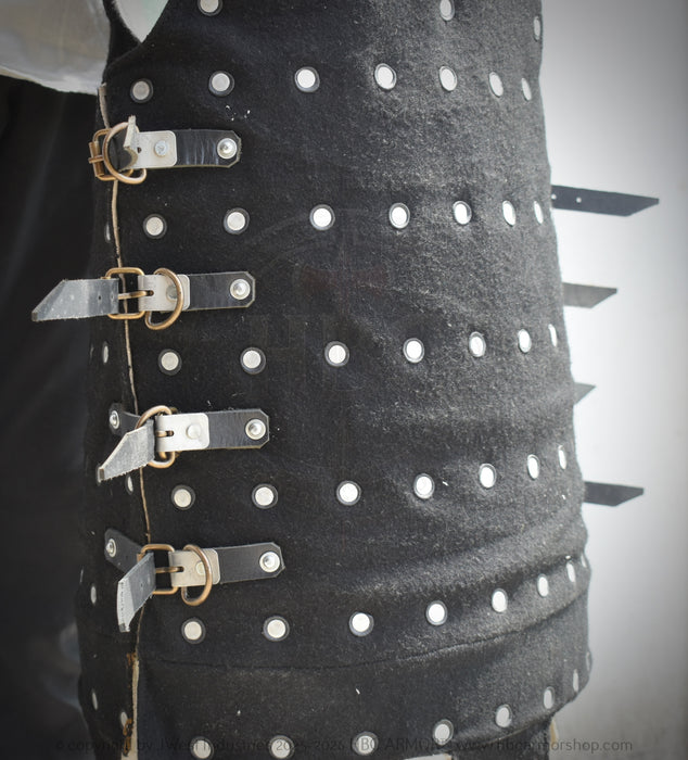 Historical Küsnacht coat of plates – handmade steel medieval armour for Buhurt combat