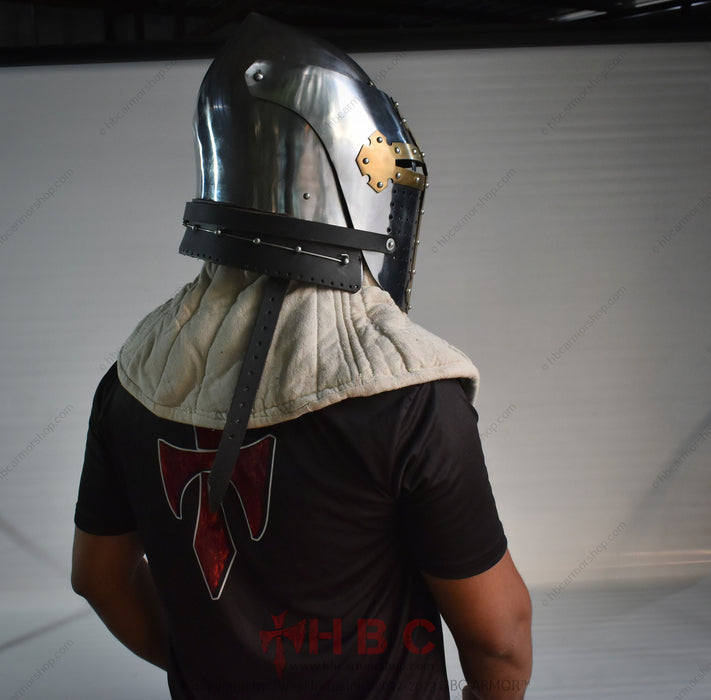 HBC ARMOR ™ Hand forged Helmet Romance Of Alexander Mild Steel 14 G SC — HBC Armor Shop HBC ARMOR ™ Hand forged Helmet Romance Of Alexander Mild Steel 14 G SC — HBC Armor Shop