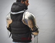 Hand-forged splinted biceps Full-arm protection set Medieval reenactment gear