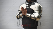 Buhurt arms bracers Elbow armor for combat Handcrafted medieval armor