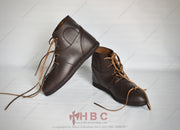 Medieval combat boots Buhurt leather boots SCA battle footwear