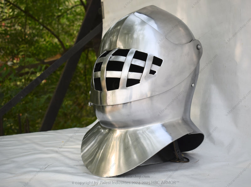 Kolbenturnier Armor Replica Handcrafted Kolbenturnier Helmet Medieval Jousting Kolbenturnier Helmet Tournament-ready Kolbenturnier Helmet