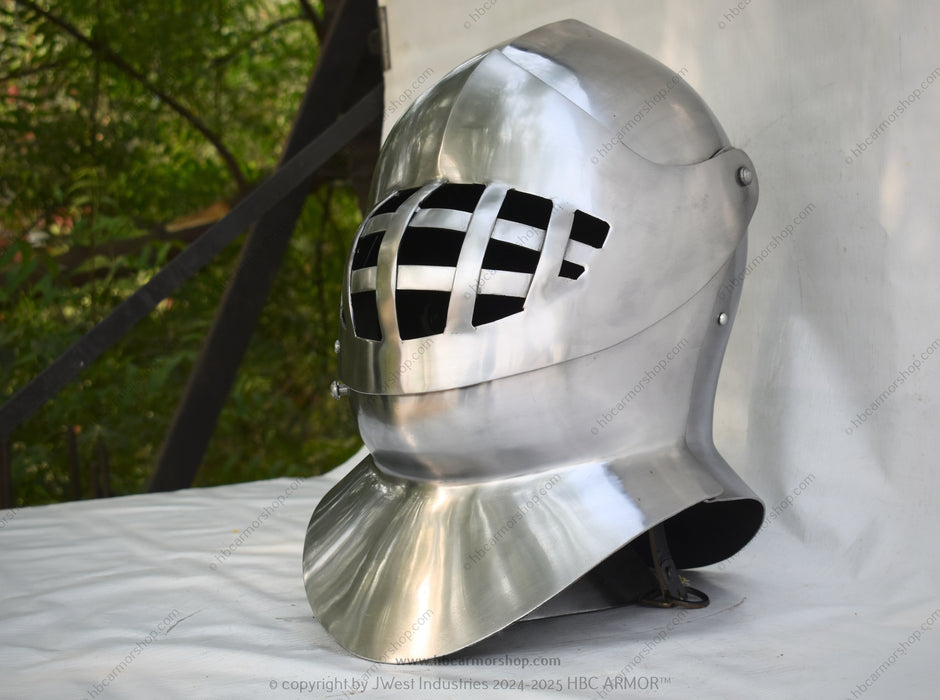 Kolbenturnier Armor Replica Handcrafted Kolbenturnier Helmet Medieval Jousting Kolbenturnier Helmet Tournament-ready Kolbenturnier Helmet