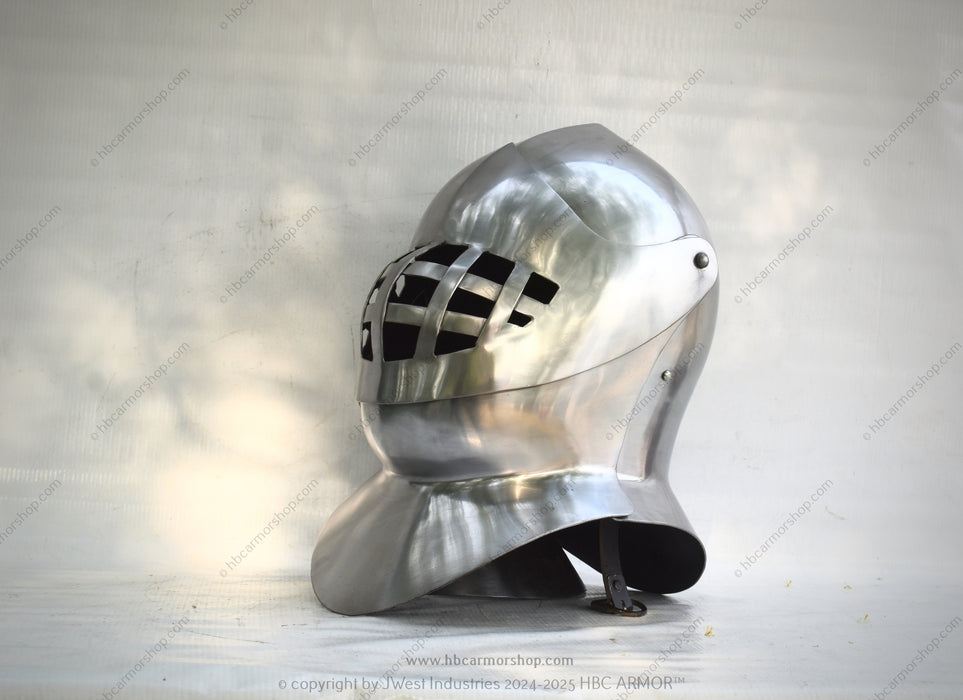 Buhurt Combat Helmet Handcrafted Buhurt Helmet Medieval Buhurt Armor Replica Tournament-grade Buhurt Helmet