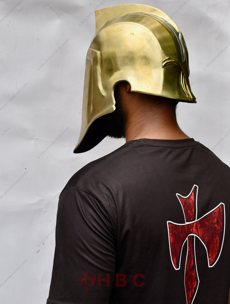 Dr. Fate Inspired Metal Helmet | Hand Forged Steel & Brass Cosplay Helmet | Collectible Superhero Helmet