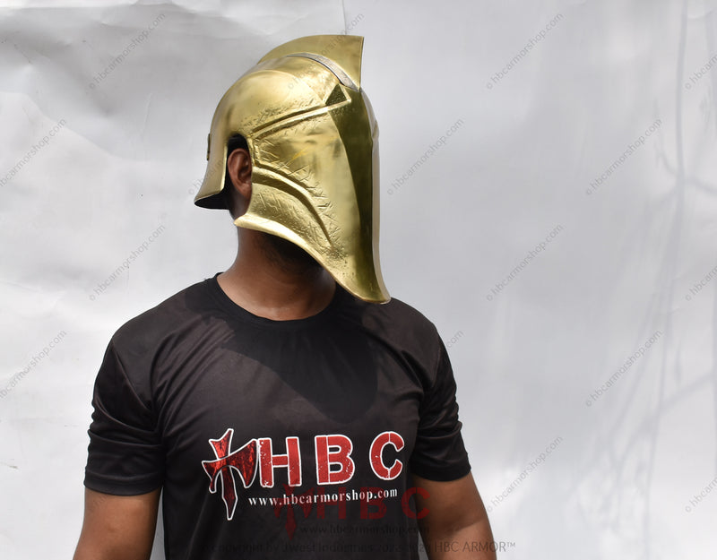 Dr. Fate Inspired Metal Helmet | Hand Forged Steel & Brass Cosplay Helmet | Collectible Superhero Helmet