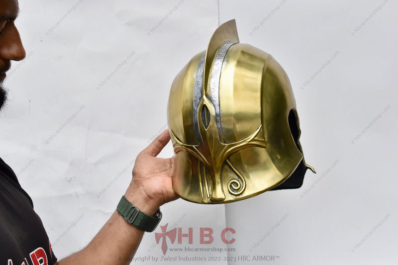 Dr. Fate Inspired Metal Helmet | Hand Forged Steel & Brass Cosplay Helmet | Collectible Superhero Helmet