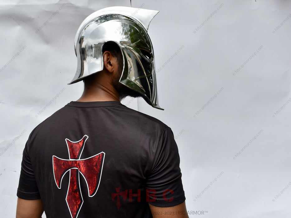 dr fate motorcycle helmet Medieval battle boots Leather with Reinforce Leather+Rubber Sole