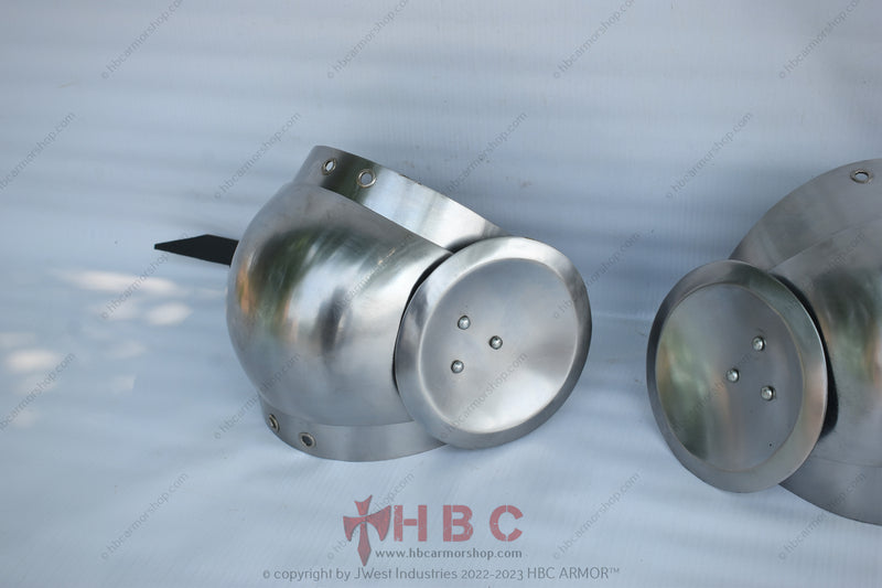 Hand-Forged Medieval Elbow Cops | Pre-Tempered Spring Steel | HRC 35–38 | Buhurt, HMB, IMCF, SCA & HEMA