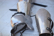 LARP & HMB Approved Floating Arms Set – Historical Knight Armor for Tournaments & Full Contact Battles