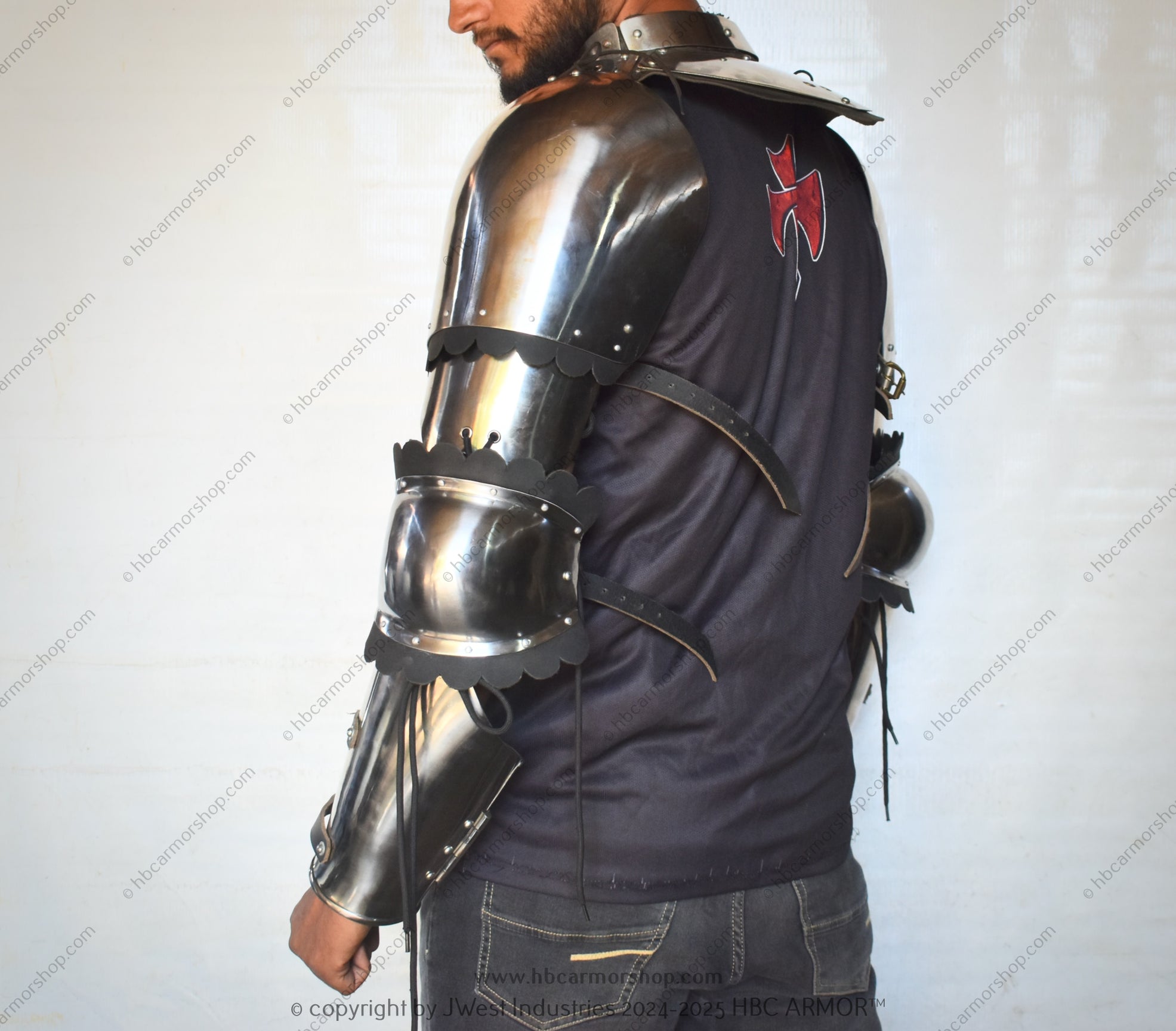 Floating Armor Floating Arms Set for Medieval Combat 14th Century — HBC Armor Shop
