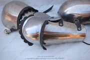 Authentic 14th Century Arm Armor – Hardened Steel Protection for Historical Combat & Knight Sports
