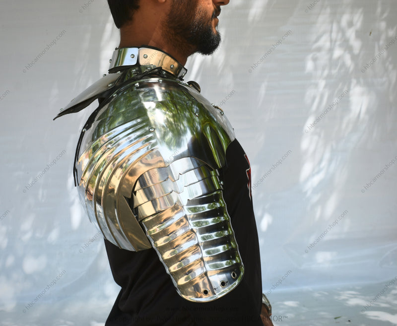 Armored Shoulder Pauldron Medieval Festival Costume Armor Replica Piece Historical Theme Party Costume
