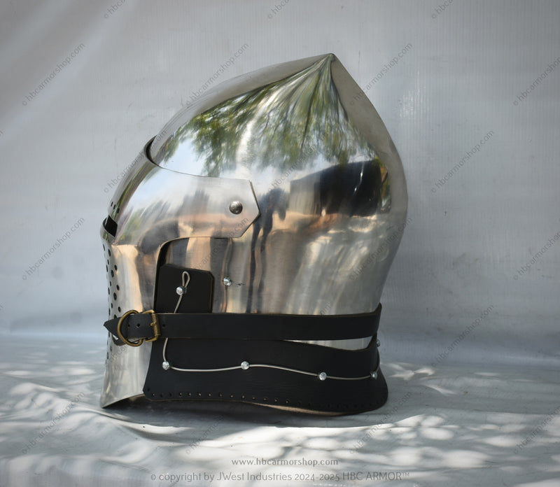 Griffon Crusader Helmet Handforged Crusader Helmet Medieval Combat Sports Helmet SCA Combat Helmet HMB Combat Helmet