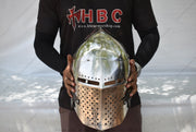 Durable Medieval Combat Helmets Custom Handforged Crusader Helmet Medieval Tournament Helmet Authentic Handforged Armored Helmet