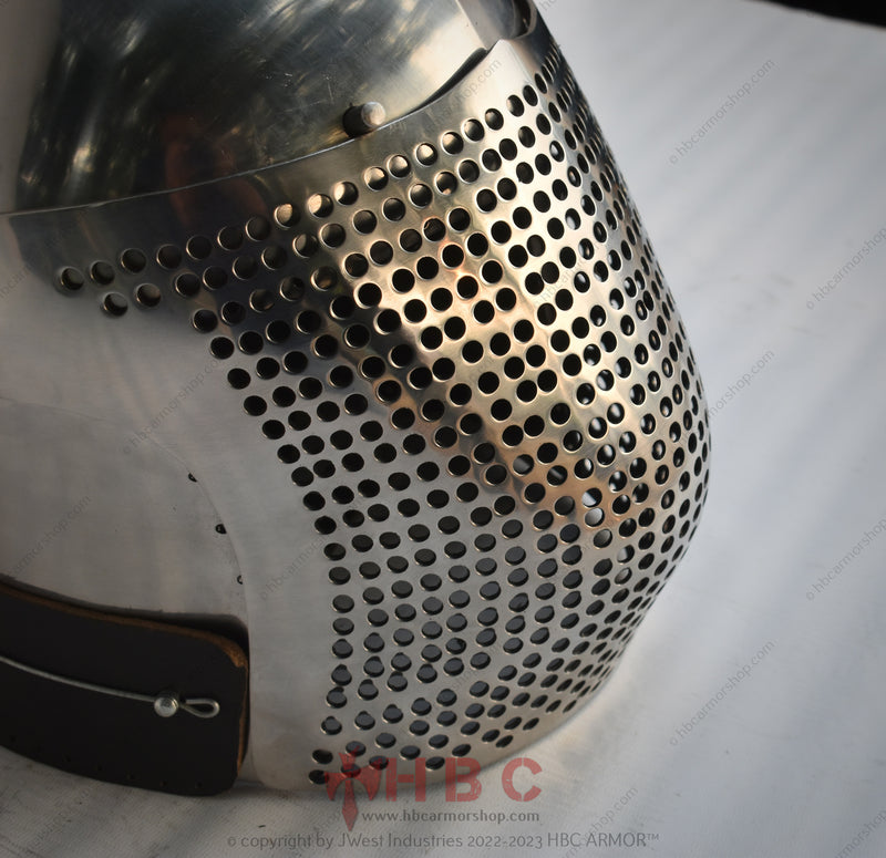 WarriorGear MedievalHelmet CombatSportsEquipment CustomFitArmor HistoricalReenactment DurableBattleGear