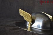 Classic Winged Superhero Metal Helmet for Collectors