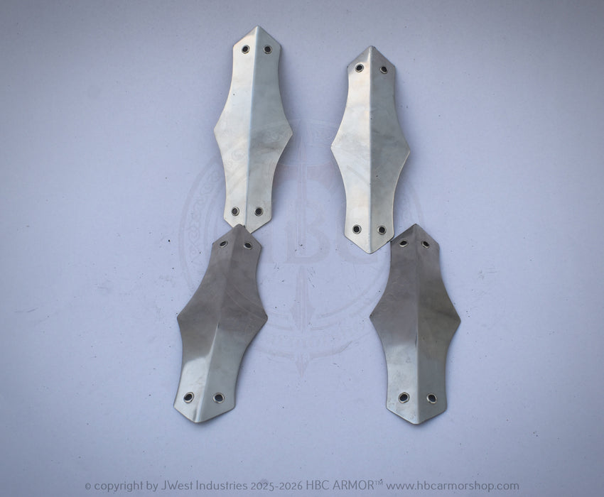 Medieval Jack Chain Rebracer Plates | 1 mm Pre-Hardened SS202 | Arm Armor Components