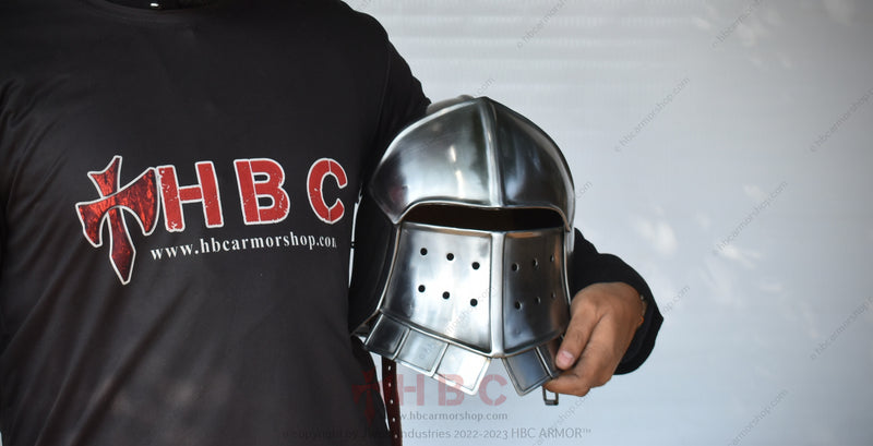 Elder Scrolls: Blades Inspired Metal Hand Forged Helmet Armour - Authentic Gaming Collectible