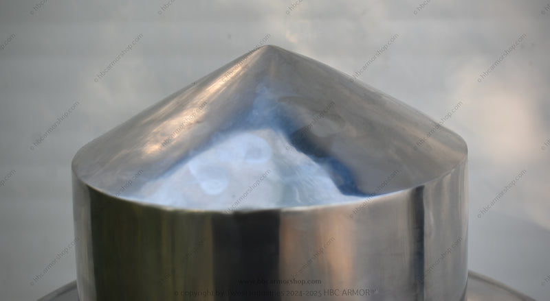 Medieval Kettle Hat Pointed Pot Helmet | LARP Cosplay Helmet|Medieval reenactment Helmet