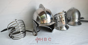 pen Face Visor: Enjoy excellent visibility for friendly gatherings and Renaissance Fairs, allowing you to interact and showcase your authentic Landsknecht look. Half-Face Visor: Ideal for combat scenarios or when you desire a balanced compromise between protection and visibility. Full-Face Visor: For the most rigorous of battles, this visor provides comprehensive protection while still maintaining adequate vision.