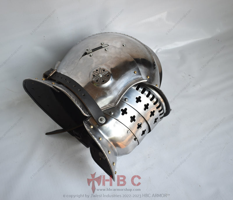 Landsknecht burgonet helmet Interchangeable 3 Visor
