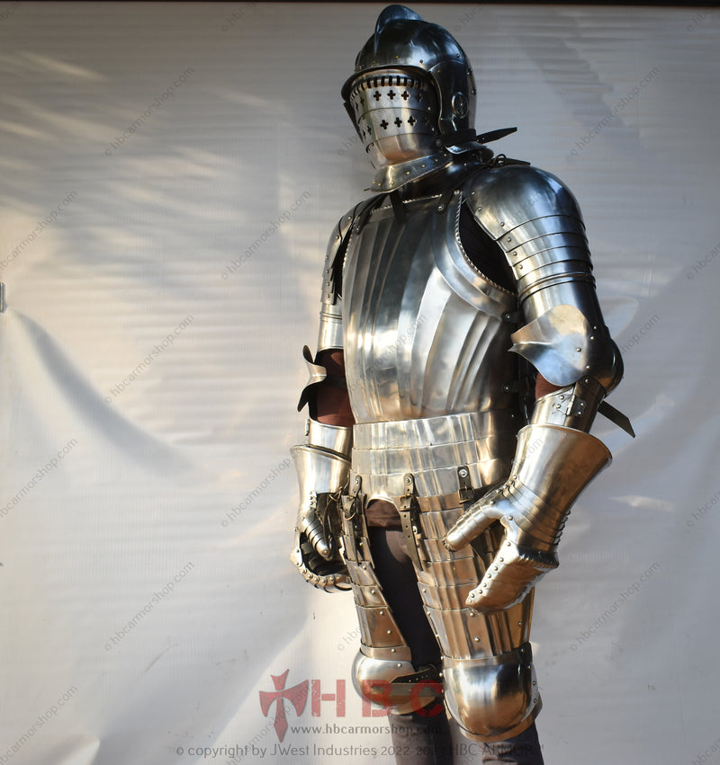 Ensemble d'armure LANDSKNECHT forgé à la main par HBC Armor™