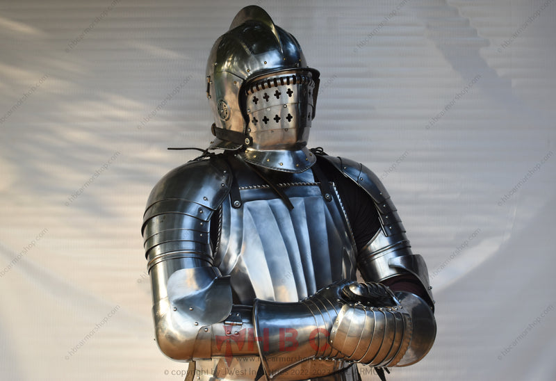 Ensemble d'armure LANDSKNECHT forgé à la main par HBC Armor™