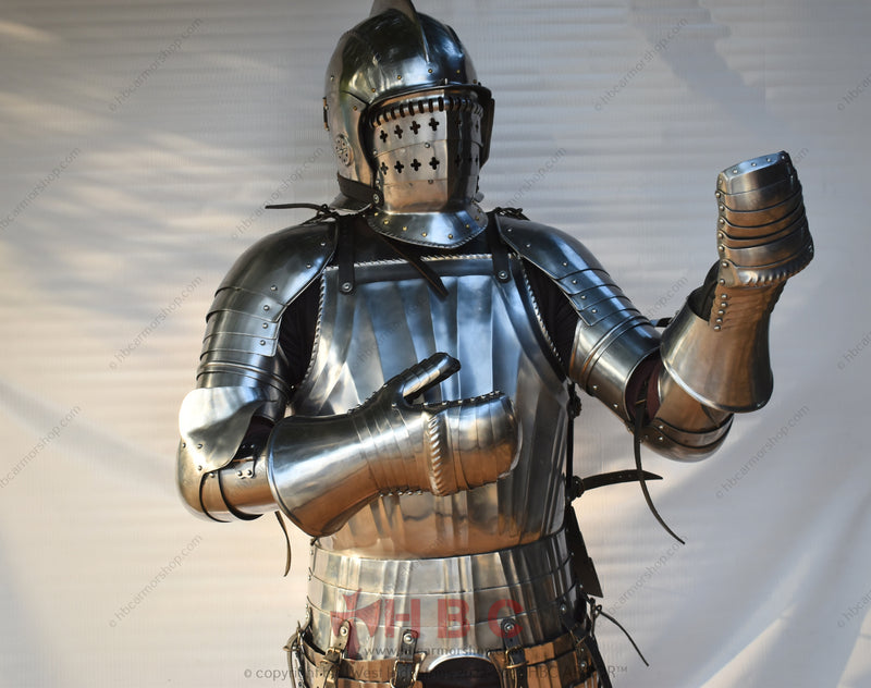 Ensemble d'armure LANDSKNECHT forgé à la main par HBC Armor™