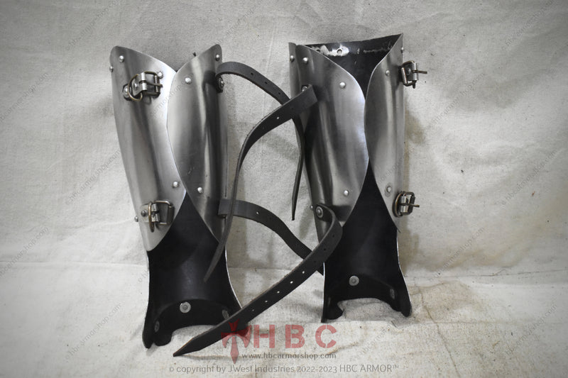 Reenactment Leg Protection SCA Buhurt Battle Gear Knight's Leg Armour Authentic Medieval Shin Guard