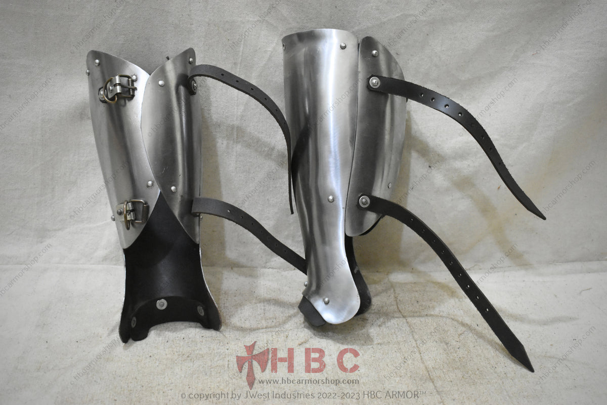 Segmented Greave Floating Leg armour/SCA Leg armour floating leg armor