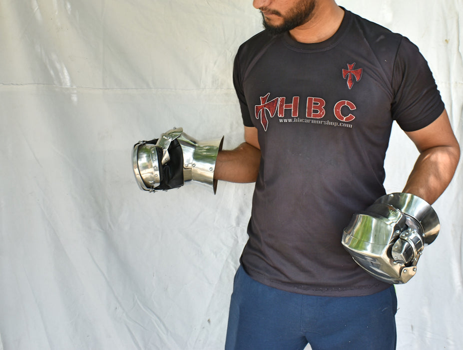 HBC Armor™Goliath Mittens Buhurt Optimized Hand Armor for Medieval Combat Sports/Buhurt/Imcf/Acl/Acw | Gauntlet for Medieval combat Sport