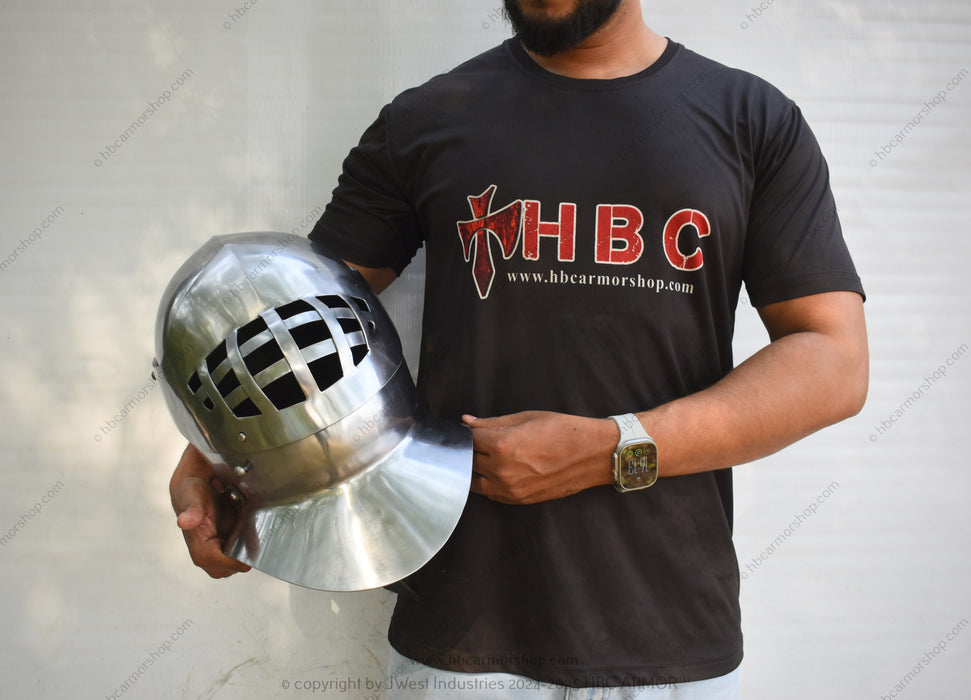 Metal Handforged Grand Armet "Victor" Helmet | Kolbenturnier helmet
