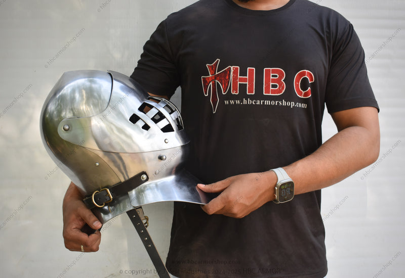 Knight's Battle Victor Helmet Victor Armet for Historical Reenactments Customizable Victor Helmet