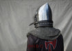 Milanese Bascinet reproduction Medieval reenactment headpiece Historical armor for reenactors